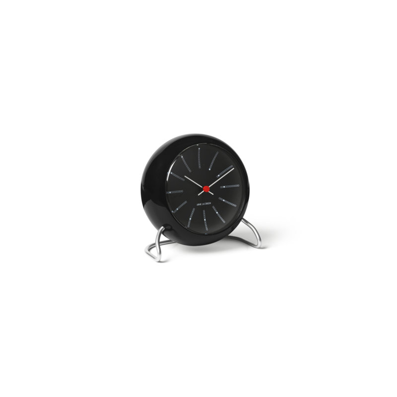 Horloge électrique Bankers, Noir / argent