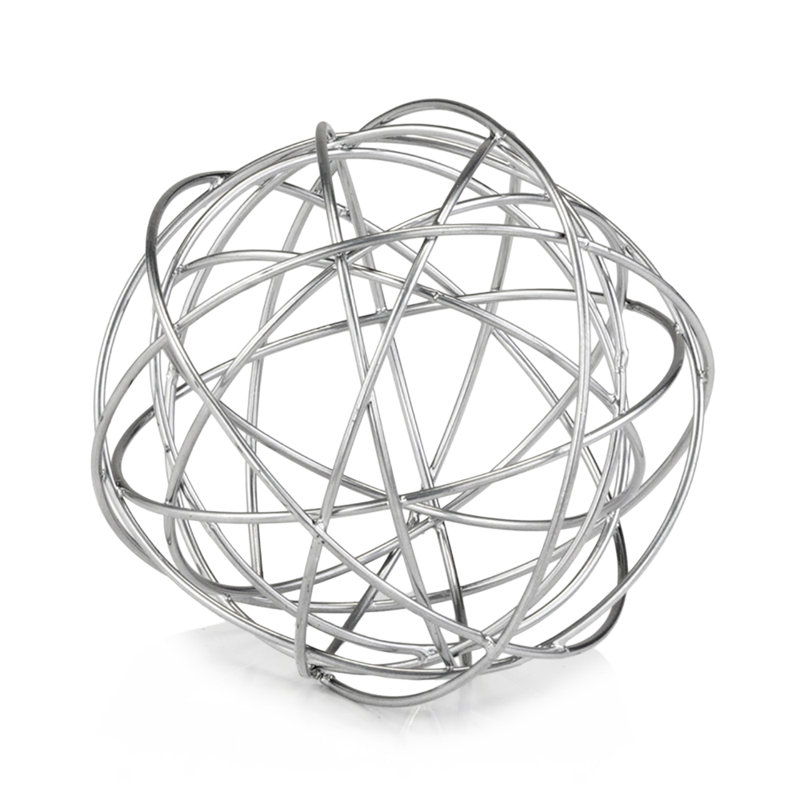 Très grande sphère métallique Daniyal, H 7 po x l 7 po x P 7 po