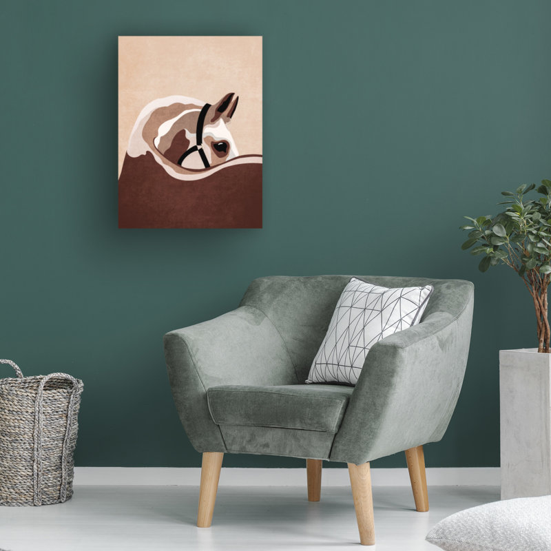 Art sur toile bolologia, cheval, H 14 po x l 19 po