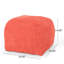 Repose-pieds carré en microfibre Spongy-1882365974
