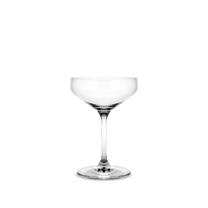 Elegant Clear Glass Martini Cocktail Set, 6 Pieces