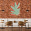 «Angular Leaf Forms Abstract Contemporary Geometric Nature Plant», reproduction d'art mural-129966031