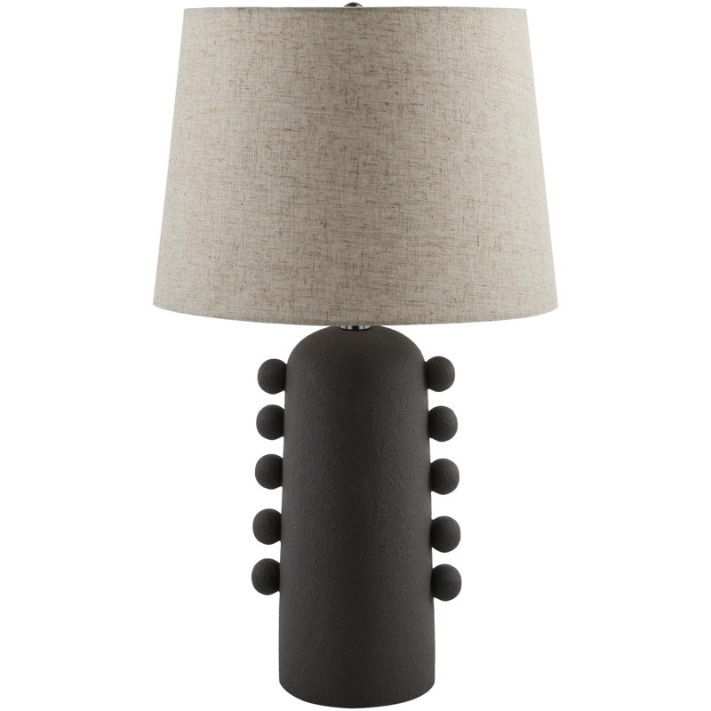 Lampe de table Eilee, Noir, Blanc