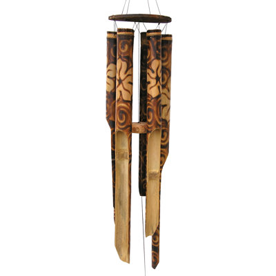 Wood Abstract Wind Chime