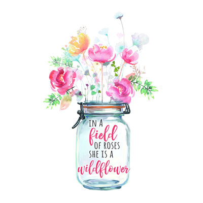 " Wildflower Mason Jar "