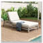 Chaise longue d'extérieur réglable à 5 positions avec structure en bois d'acacia et coussins épais-844728660