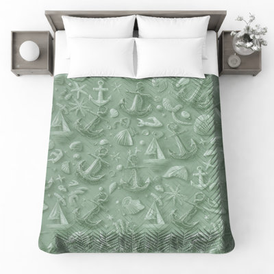 Couvre-lit matelassé Anchors Shells