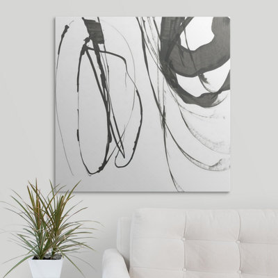 'Black Streaks I' Funkley Painting Print