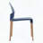 Modern Grey Blue Dining Chairs with Solid Oak Legs – Set of 4, PP Seat-868871489