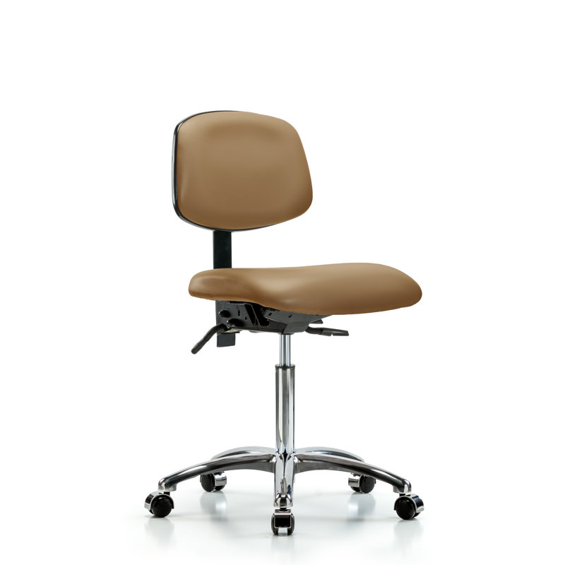 Chaise de travail Landon, Roulettes, Inclus, Taupe
