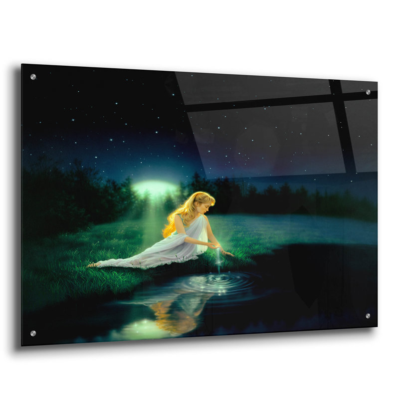 «Brilliant Waters» par Kirk Reinert, art mural en verre acrylique, H 24 po x l 36 po x P 0,2 po