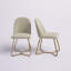 Chaise d'appoint rembourrée en lin Ainhoa-207985040