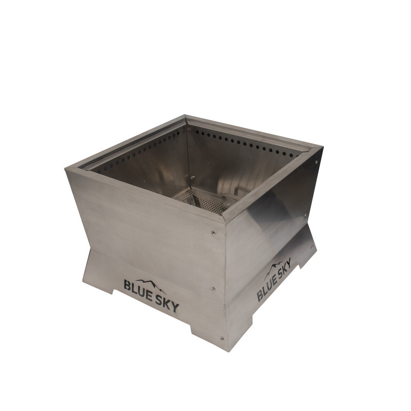 Square Stainless Steel Smokeless Fire Pit