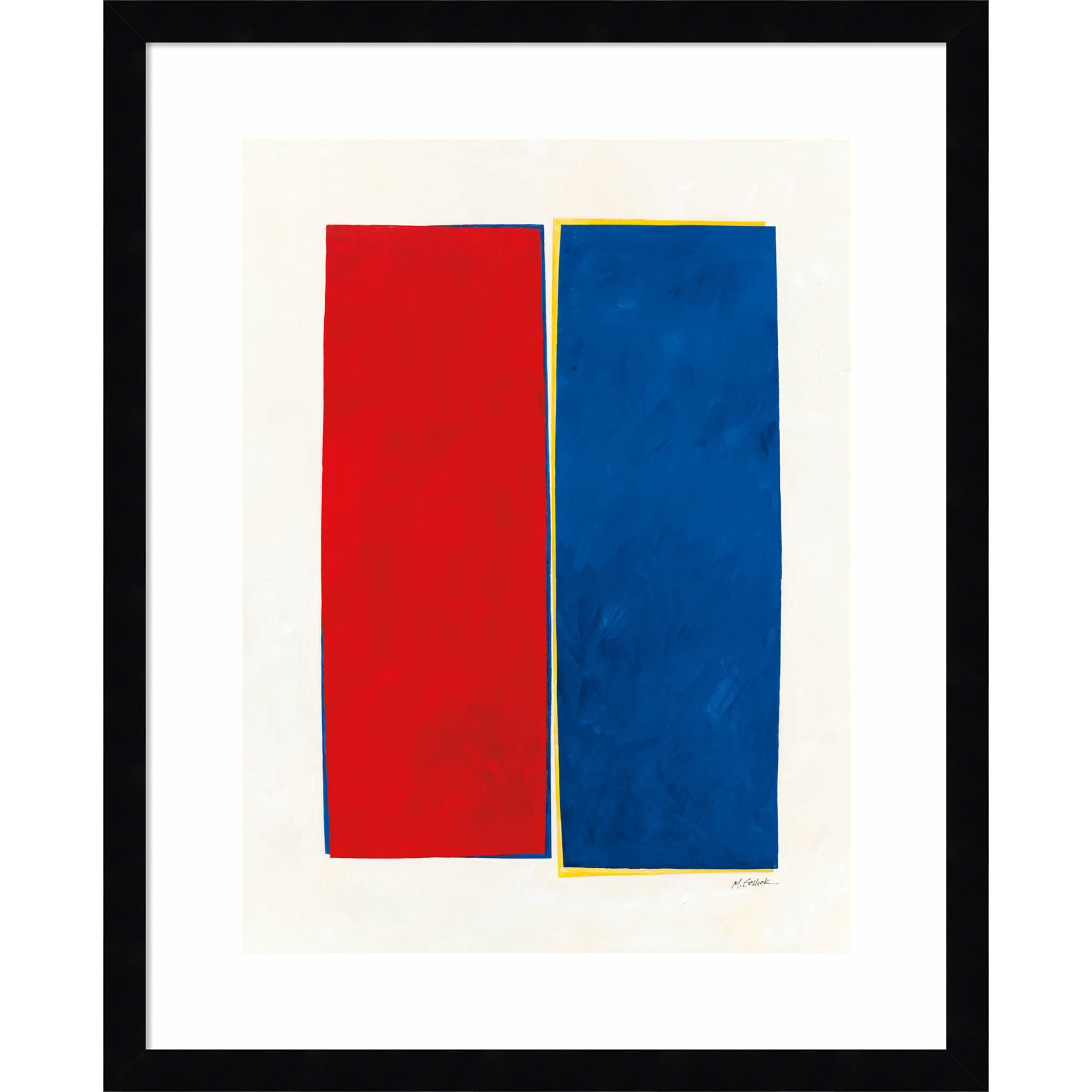 Lealia "Monolithic II" Print, Black Framed, 21" H x 17" W