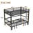 Pull-Out Metal Bunk Bed, Lower Bunk Can Be Pulled Out In Three Sections, Top Bunk Equipped With Safety Rails, Black.-795776043