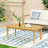 Outdoor Acacia Wood Rectangular Coffee Table, Teak, 43.25" W X 23.50" D X 17.00" H