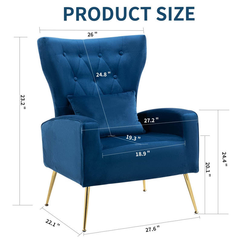 Fauteuil Ireal, Bleu très foncé
