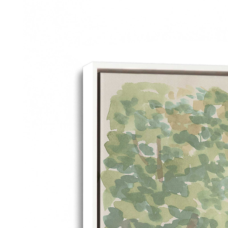 Reproduction d'art sur toile, H 18 po x l 12 po, Cadre flottant sans passe-partout, Blanc