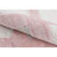Tapis rectangulaire en laine / viscose noué à la main rose / ivoire-93144007