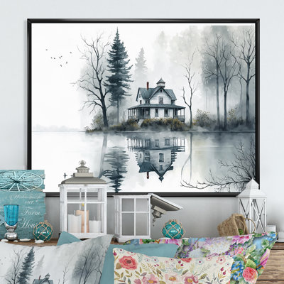 «Cottage on the Lake I», reproduction sur toile