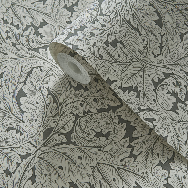 Acanthus William Morris 10.05m x 52cm Matte Wallpaper Roll, Sage