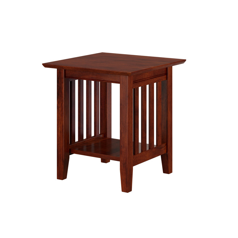 Moffett Solid Wood End Table, Walnut
