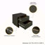 Table de chevet gris anthracite
