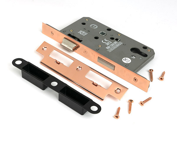 Euro Din Sash Lock, Polished Bronze
