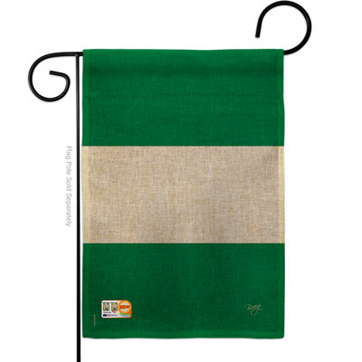 Double Sided 18.5'' H x 13'' W Burlap Flag Set