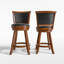 Tabouret de comptoir pivotant rembourré avec structure en bois massif-1749428907-1747121855