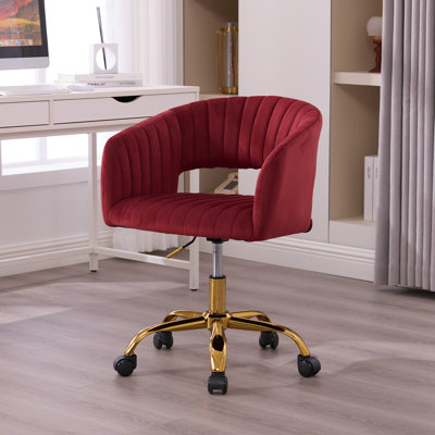 Chaise de travail en velours