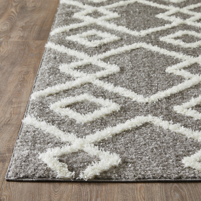 Huong Performance Geometric Indoor Rug, Rectangle 6'7" x 9'2"