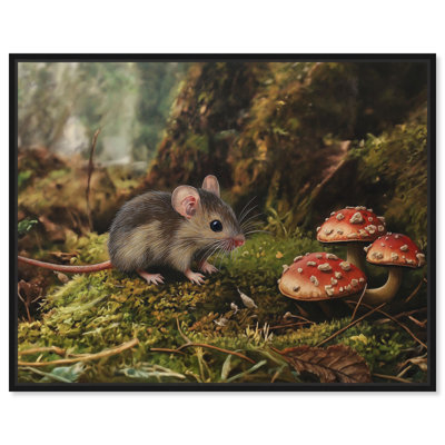 Art Remedy Farmhouse Landscape Canvas, Mouse in Moss