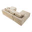 Canapé modulaire en forme de U 94,5 po avec siège profond, sans assemblage requis, canapé-lit modulaire pour salon, chambre à coucher, appartement-134695680-134695683