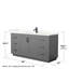 Meuble-lavabo simple autoportant de 66 po avec plateau en quartz Miranda-98181297-98181295-98262896