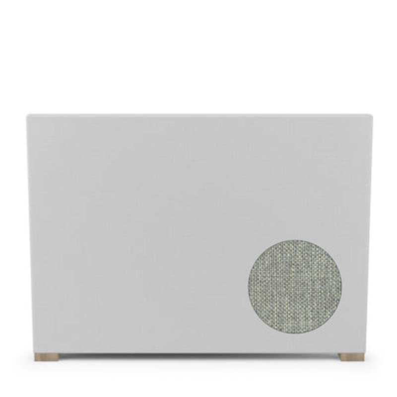 Sloan Upholstered Bed, California King, Pebble Weave Linen Haze, Natural