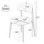 Chaise d'appoint moderne Putnam, chaises de salle à manger rembourrées en velours, chaise de salle à manger sans accoudoirs-703534684