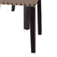 Ensemble de 2 chaises d'appoint rembourrées en lin Elegant