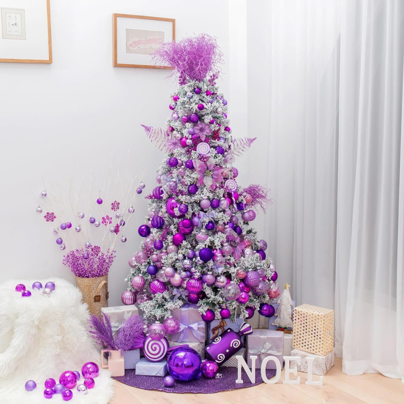 Décorations de sapin de Noël, Mauve