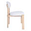 Chaises de salle à manger Rilou (lot de 2) blanches et naturelles