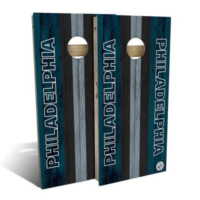 Philadelphia Football Cornhole Board Set | Includes (2) Boards, (8) Bags & Optional Accessories