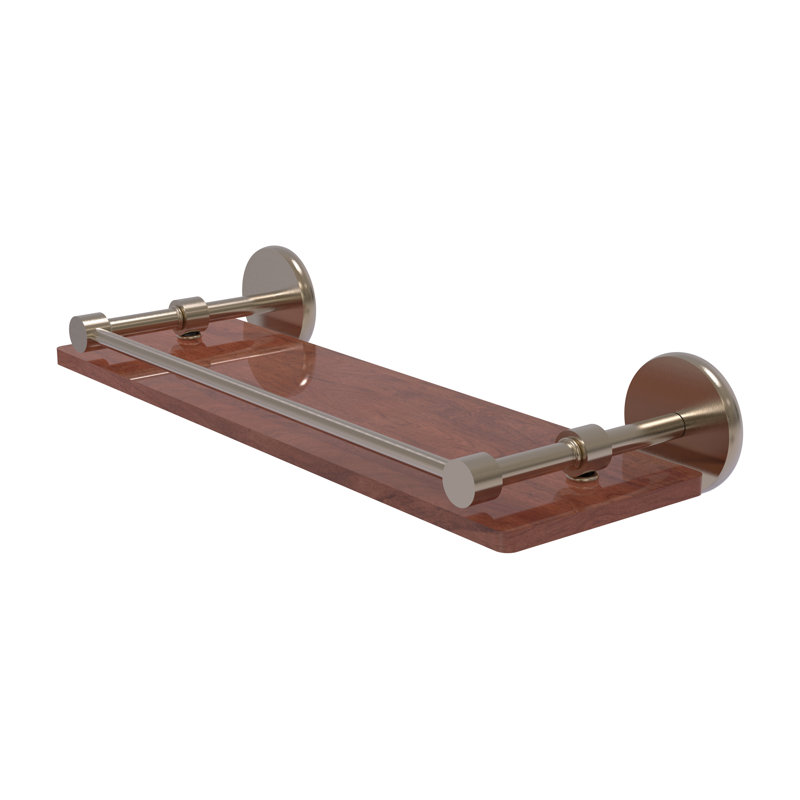 Dalston Bracket Shelf, Antique Pewter, 3" H x 16" W x 5" D