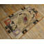 1930s Antique Wool Hooked Small Scatter Size Ivory American Rug