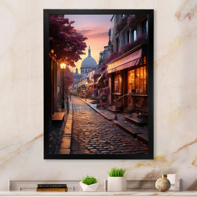 French Sunrise Over Montmartre III - France Canvas Print