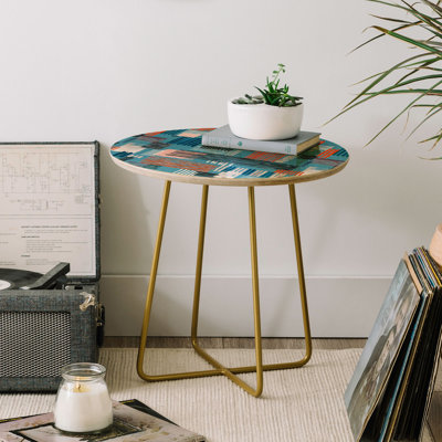Solid Wood Top End Table
