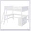 Lit mezzanine avec tablettes Keilon