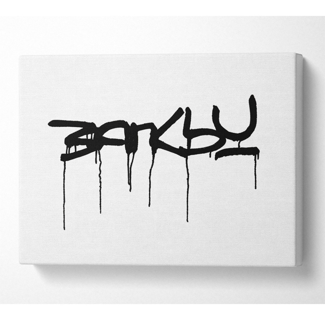 Banksy Weiß - Druck