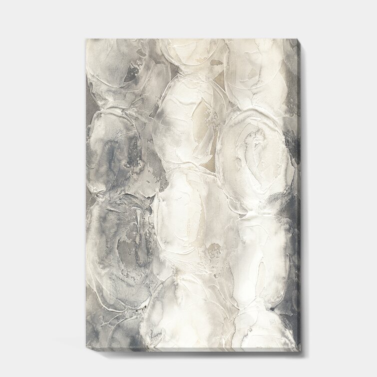 Abstract Silver Gray Blue Ribbon Wall Art Fine Art Canvas Prints