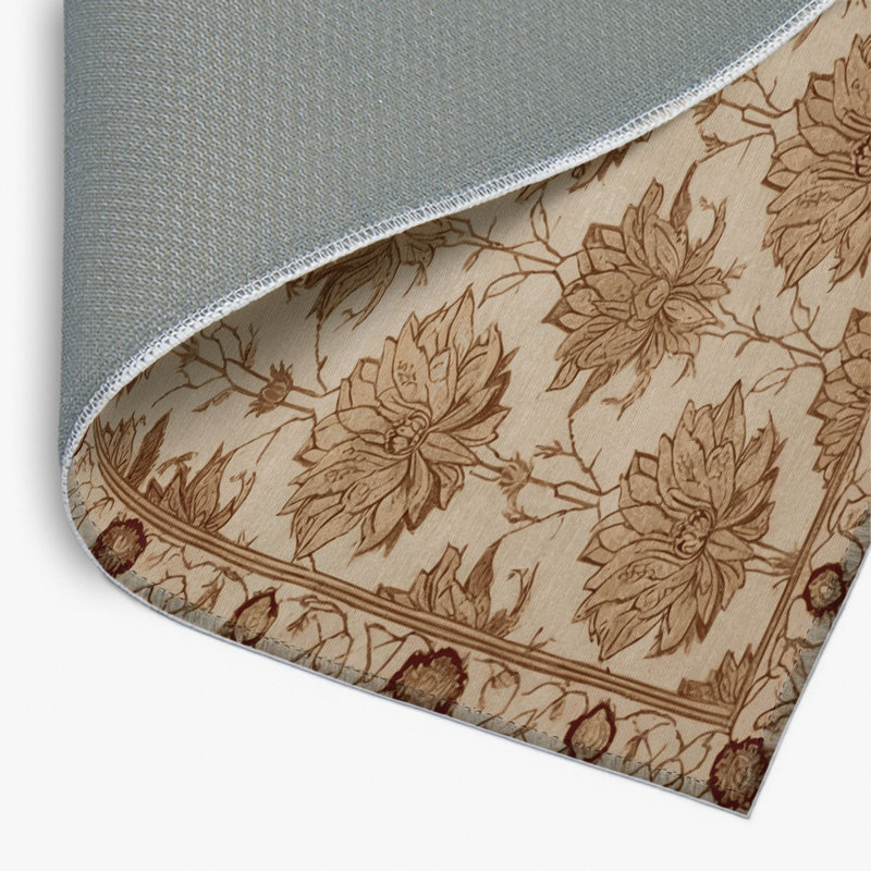 Tapis d'intérieur et d'extérieur brun français, Rectangulaire 2 pi x 3 pi