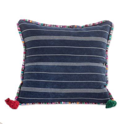 Striped Cotton Reversible Pillow Cover